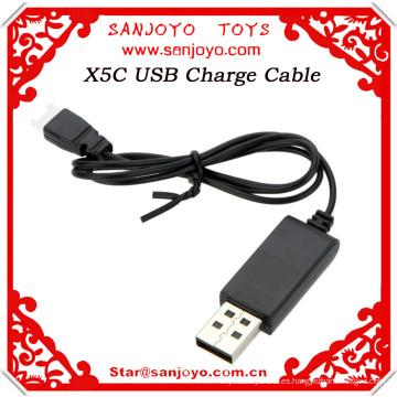 SYMA X5C rc quadcopter repuestos cargador de cable usb para helicóptero syma cargador de cable USB Enchufe de cable Cargador de línea X5C